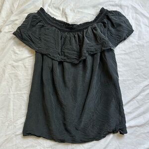Black Silk Top